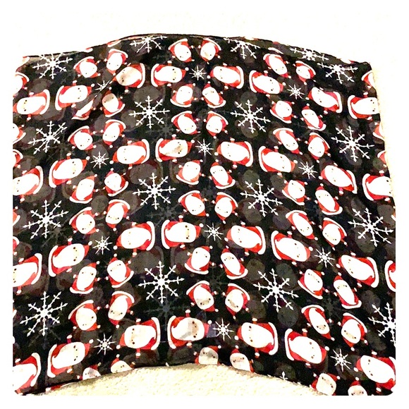 Women’s snowflake Santa clause chiffon silk scarf - Picture 3 of 3